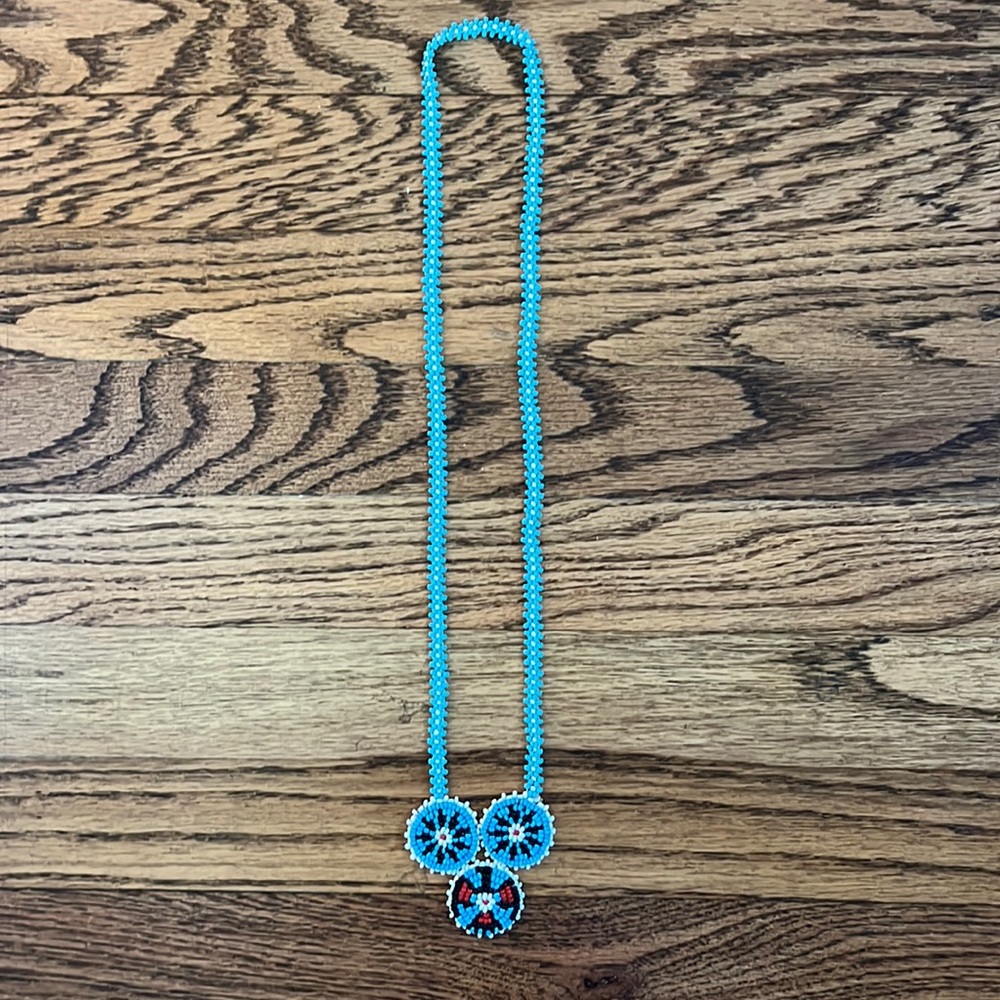 Vintage beaded Indian necklace.